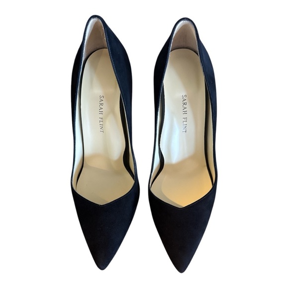 Sarah Flint Perfect Pump 100 in Black Suede Size 41/ US 10 New With Box - Picture 14 of 15